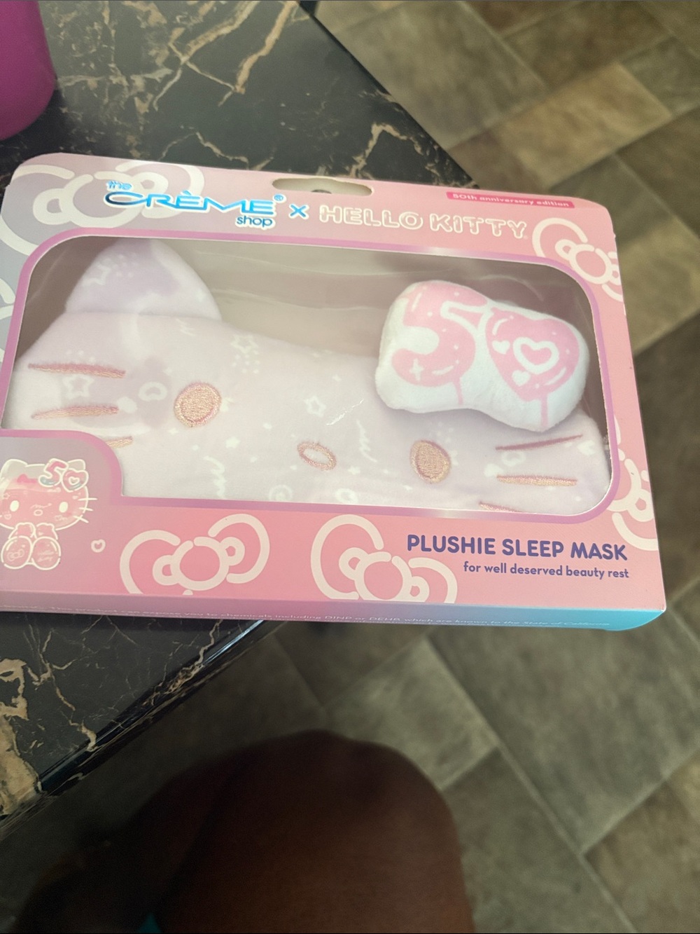 The Crème Shop x Hello Kitty Plushie Pink Sleep Mask brand new